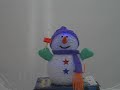 Christmas singing snowman with lights