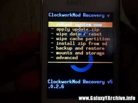 how to remove ics from galaxy y