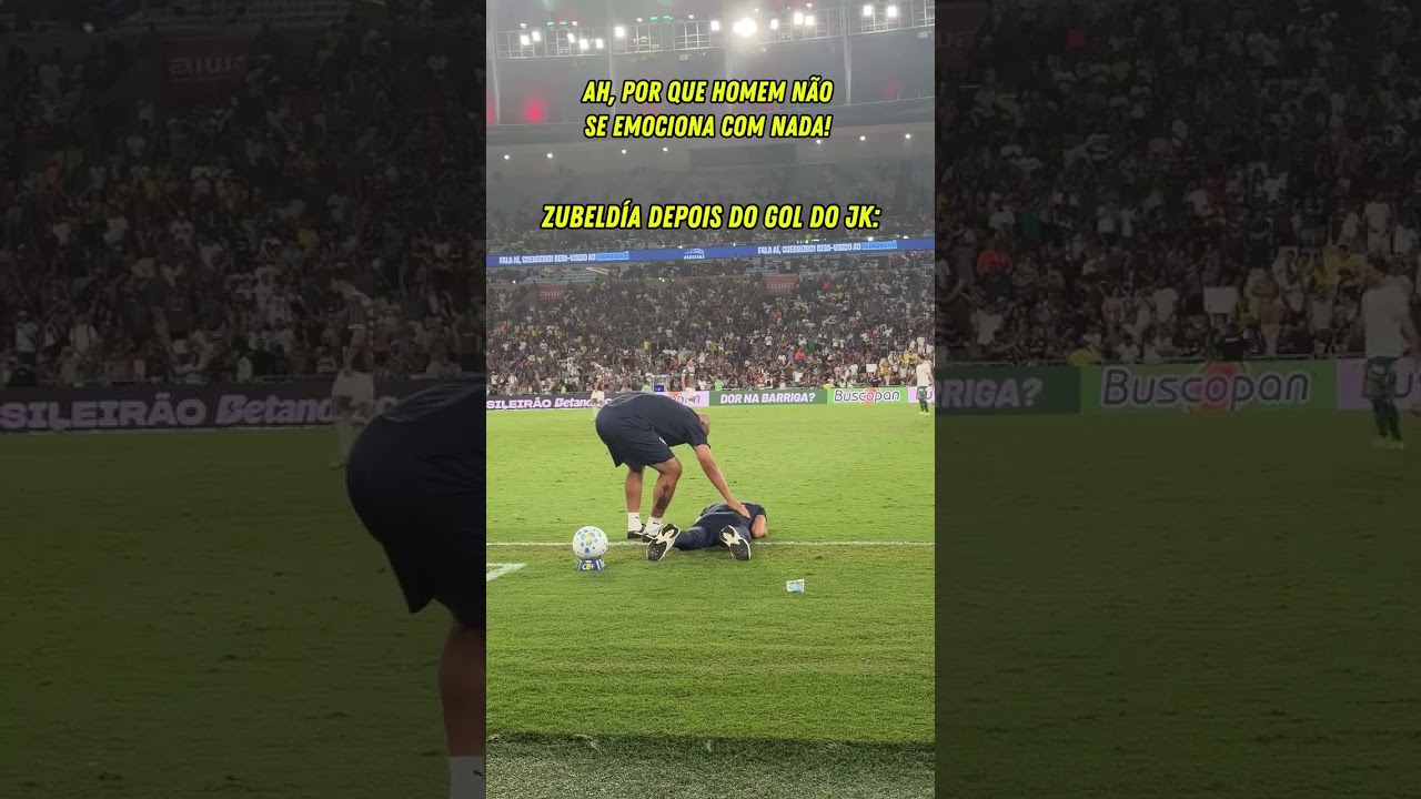 OLHA ESSA REAÇÃO DO ZUBELDÍA NO GOL DO JOHN KENNEDY!!!!  #shorts