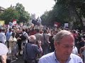 Police/protestor scuffles at the Lebanon Ceasefire March