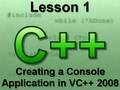 YouTube - C++ Console Lesson 1: Creating a Console ...