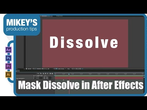 how to dissolve text in after effects