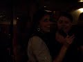my friend therese in a karaoke bar with another girl named louisa singing the danish 