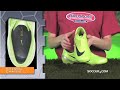 Pure speed. The Vapor is the ultimate aerodynamic boot. UPPER: Soft, supple Teijin synthetic leather that adjusts to the shape of your foot for a snug fit. Contoured speed last. Contoured sockliner with EVA inserts for cushioning at fast speeds. Covered lacing for increased strike zone. Internal chassis creates instant acceleration.OUTSOLE: Direct-injected heel studs for weight reduction. Vapor forefoot plate with multi-direction traction studs. For use on firm, natural surfaces....