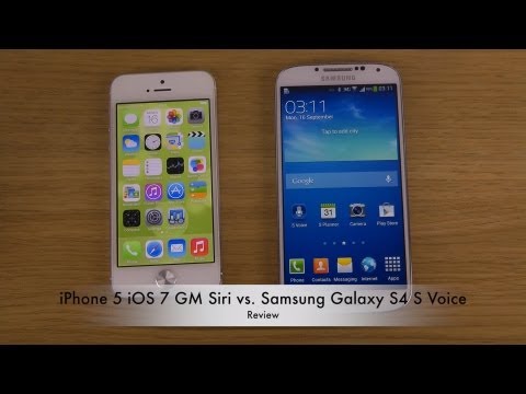 iPhone 5 iOS 7 GM Siri vs. Samsung Galaxy S4 S Voice - Review