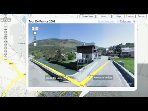 Tour de France in Google Maps Street View