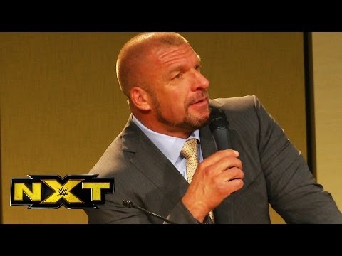 WWE COO Triple H announces NXT Takeover to the NXT roster