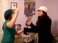 DemiLovatoAndSelenaGomez handshake. Nicole and Danielle Show