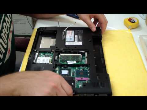 how to disassemble a gateway t-series laptop