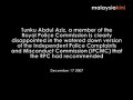 SCC Bill is an insult to Parliament: Tunku Abdul Aziz