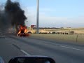 Houston Highway 610 Car Fire