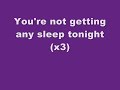 No Sleep Tonight by Enter Shikari with lyrics