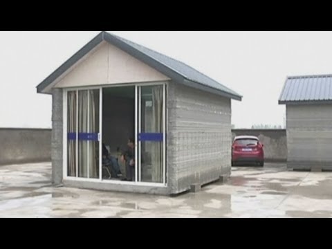 3D-printed buildings put into use in China