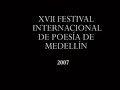inauguración xvii festival de poesía de medellín