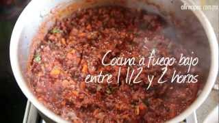 Salsa boloñesa para lasaña