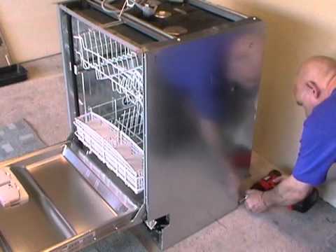 how to remove an integrated dishwasher uk