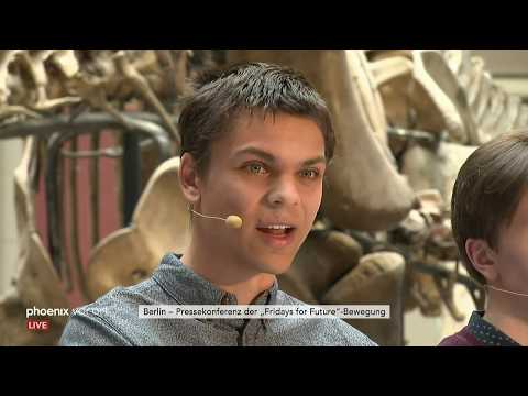 Pressekonferenz der Fridays-For-Future-Bewegung am  ...