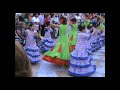 Grupo Baile Sevillanas Nuestra Señora del Saliente Albox en las fiestas de  SAN Antonio 2008 en el Barrio Alto