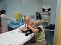Lucas Preparing for his Port Access  Cancer Childhood Medulloblastoma