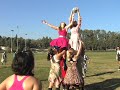 The Bruin Rangers, UCLA's official women's rugby club team, held their annual Prom Dress Rugby game on January 8, 2009. Learn more about the team at their website www.studentgroups.ucla.edu