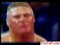 The rock makes fun of brock lesnar and HHH