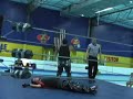Man hit in balls by moonsault