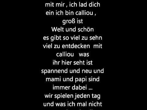 Calliou Song w/Lyrics
