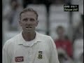 alan donald bowling a fearsome spell to mike atherton