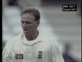 alan donald bowling a fearsome spell to mike atherton