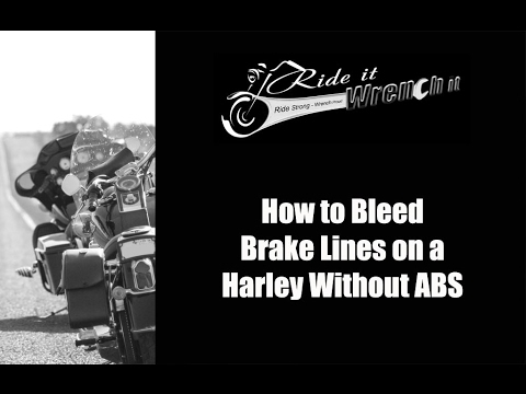 how to bleed sportster brakes
