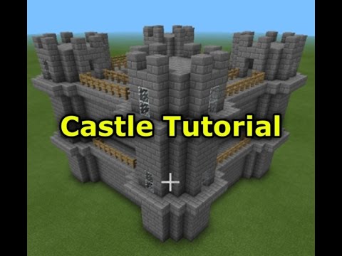 how to make a castle in minecraft p e