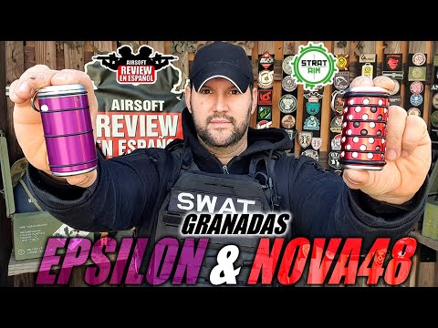 Nuevas Granadas - EPSILON y NOVA48 de  StratAIM + SORTEO | Airsoft Review en Español