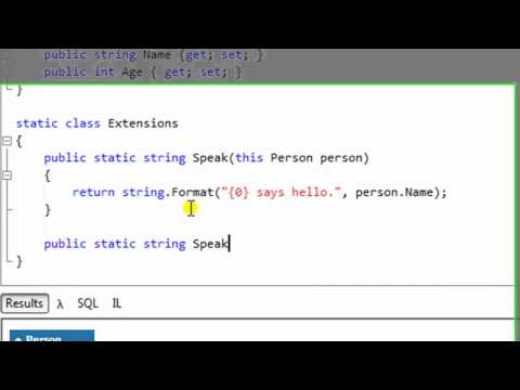 Simple Example of Extension Methods in C#