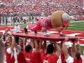 Brutus Buckeye did push up in Minnesota game