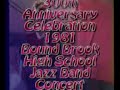 brook new jersey 300th anniversary celebration 1981 bound brook high school jazz band concert mace loock, director clip 1