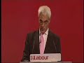 Alistair Darling speaks to Conference