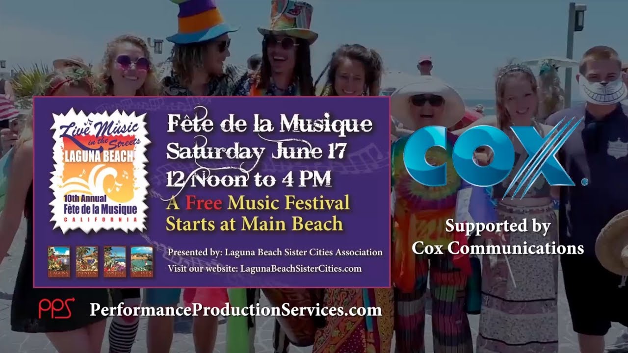 Don’t Miss the 10th Annual “Fete De La Musique” celebration in Laguna Beach