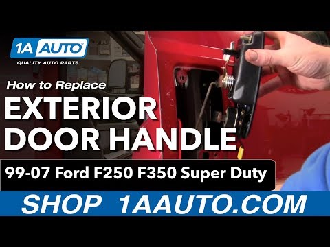 How to Install Replace Outside Door Handle Ford F250 F350 Super Duty 99-07 1AAuto.com