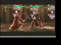 ソウルキャリバー4：カスタムキャラ対戦「アーカードvsアンデルセン」