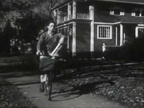 1950s - A 1952 documentary showing small town 50's America from morning to evening. Many kinds of people doing many kinds of work, and then bowling. 1952, B/W.