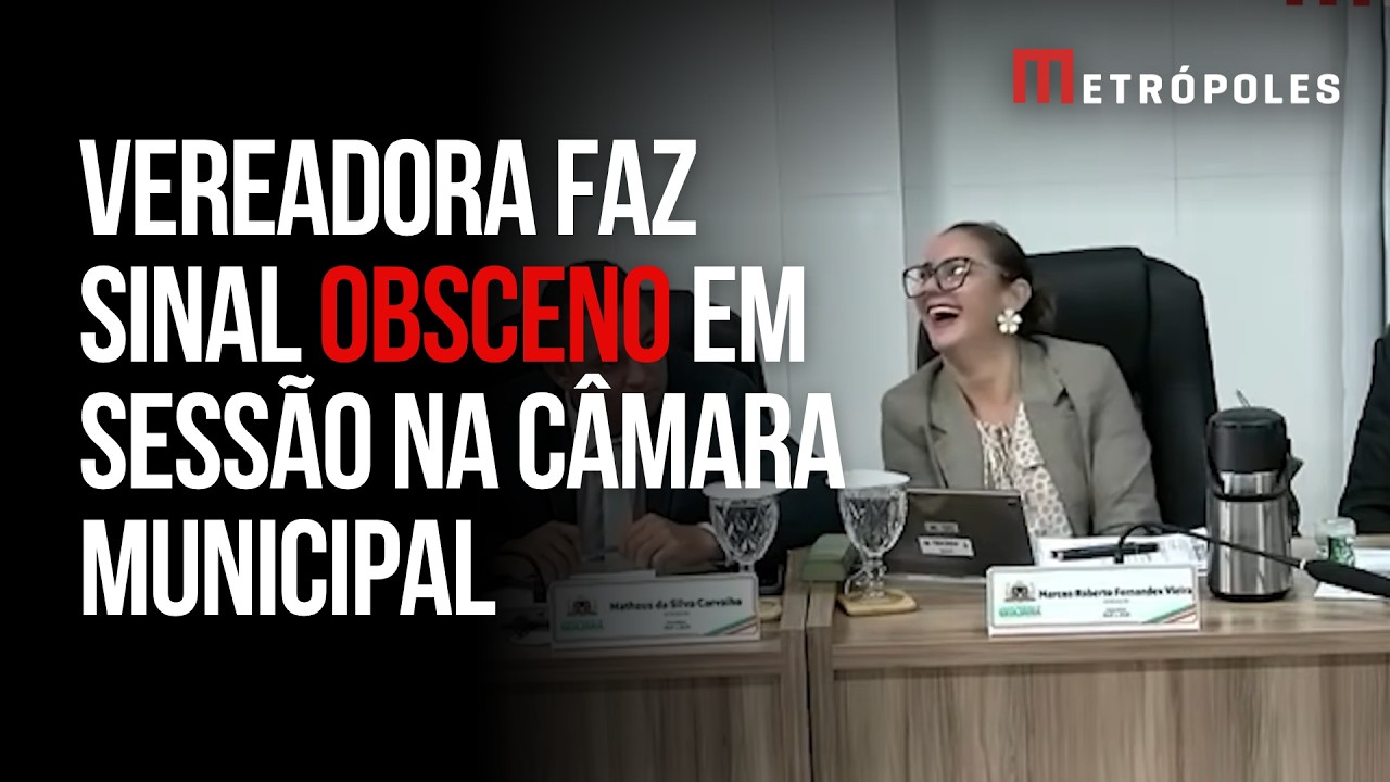 CE: vereadora é flagrada ao fazer gesto obsceno em sessão legislativa