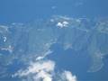 中国 杭州―成田 飛行機からの風景(佐賀関半島・高島・佐多岬半島)