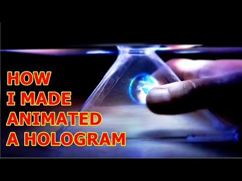 How To Make DIY Hologram for Smartphone or IPad Tablet | Pyramid 3D Holovision