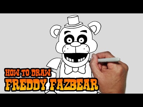 how to draw freddy fazbear