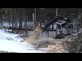 Timbco 425 with Quadco Hot Saw working steep slope Timbco 425 with Quadco Hot Saw working steep slope