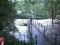 Bridge Swept away by flooded River Derwent in Shotley Bridge