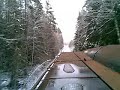 Cab ride through a snowy Hult