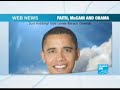 web news: the pakistani blogosphere reacted strongly and passionately after president pervez musharraf announced his resignation in a televised address. john mccain's and barack obama's courtship of christian voters also resonated on the web.