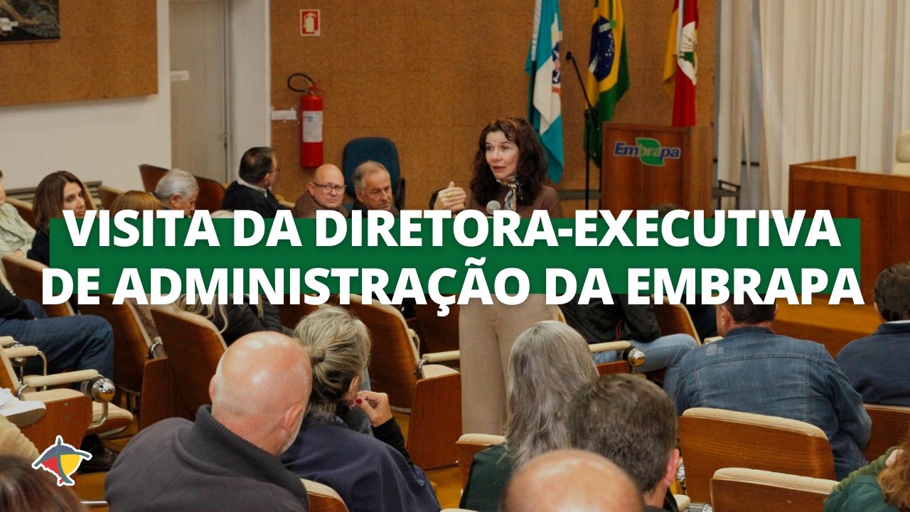 Diretora-executiva de Administração visita instalações da Embrapa Clima Temperado | Terra Sul