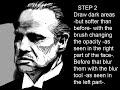 How to draw Don Vito Corleone